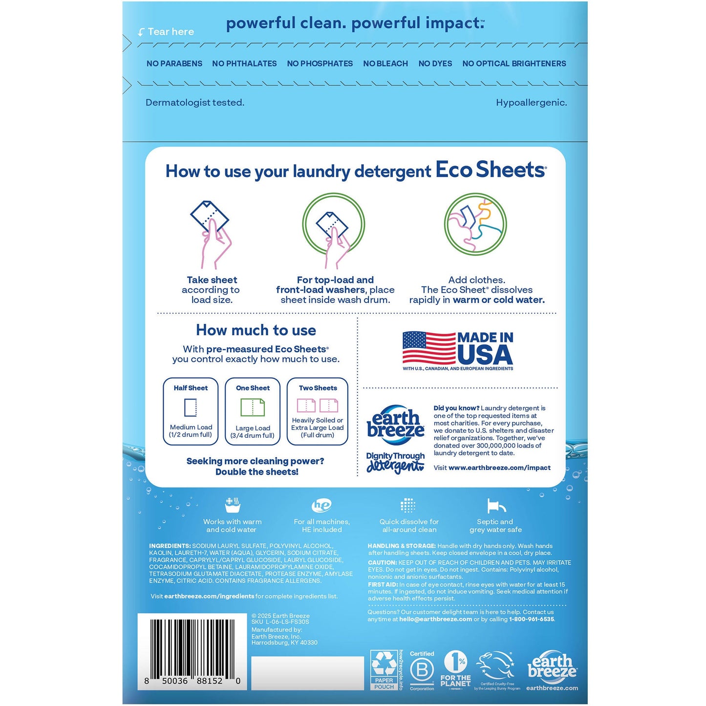 Laundry Detergent Sheets