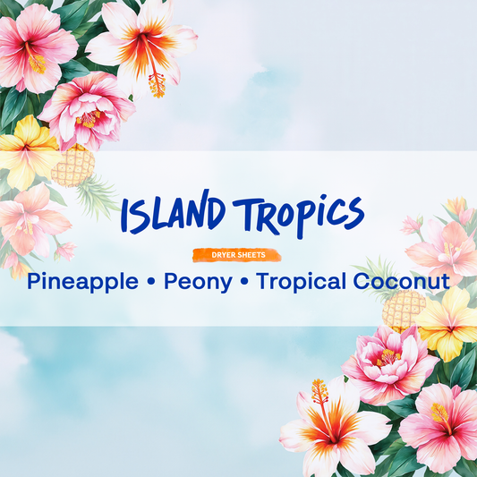 Island Tropics Fabric Softener Dryer Sheets