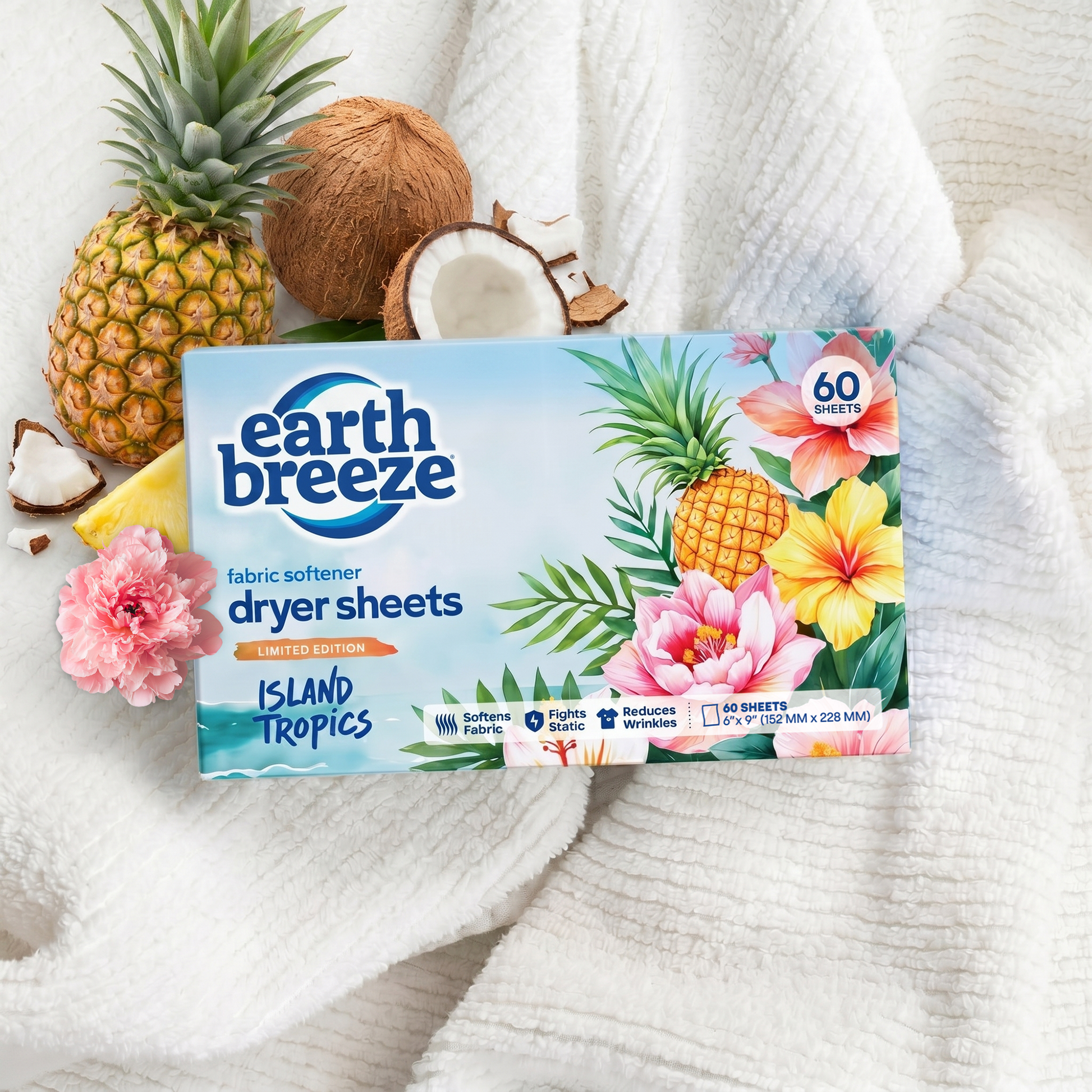Island Tropics Fabric Softener Dryer Sheets