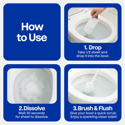 Toilet Bowl Cleaner Sheets