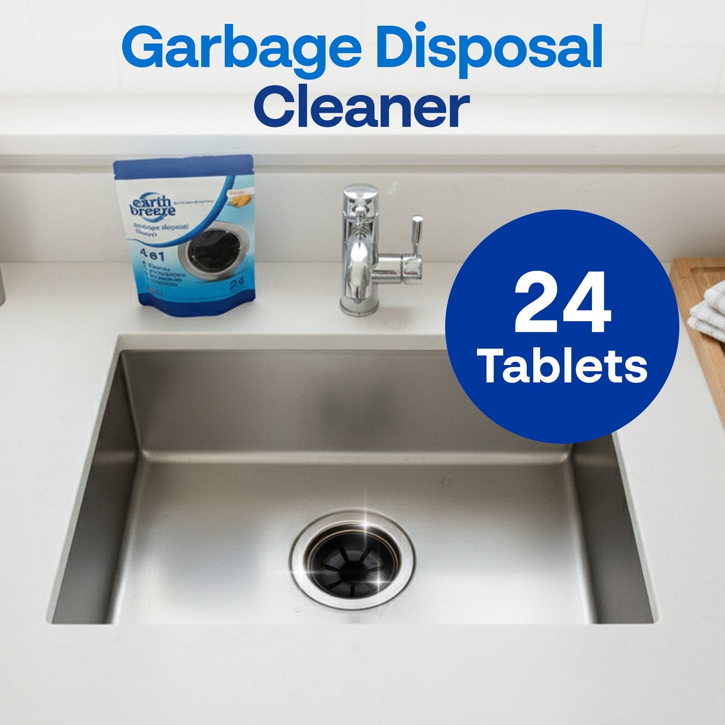 Garbage Disposal Cleaner Tablets - 4 Pack