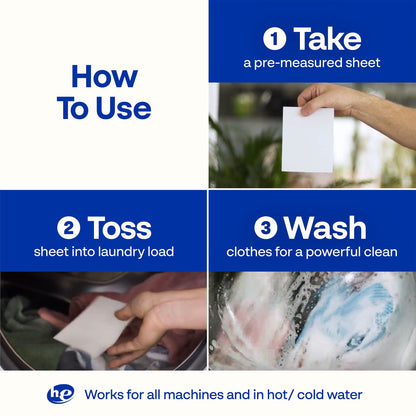 Laundry Sheet Scent Sampler - 4 Pack