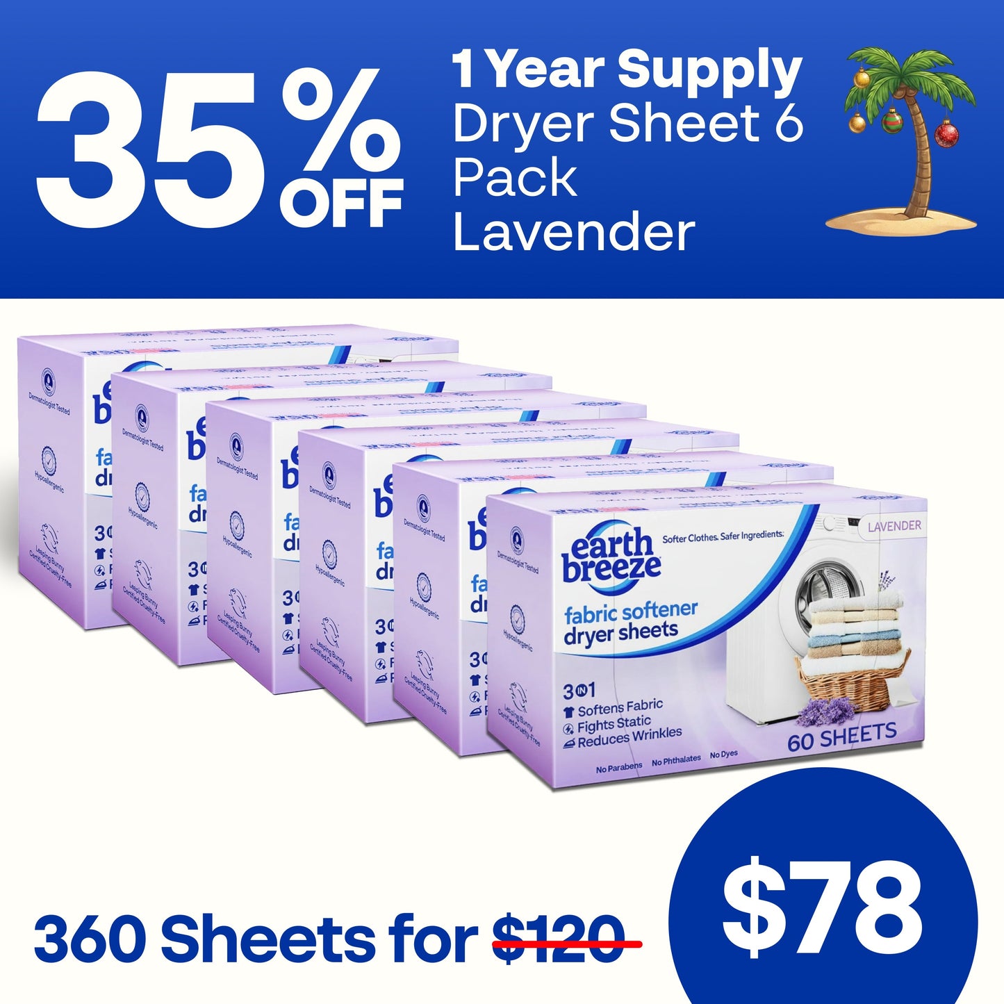 Dryer Sheet 6 Pack Bundle