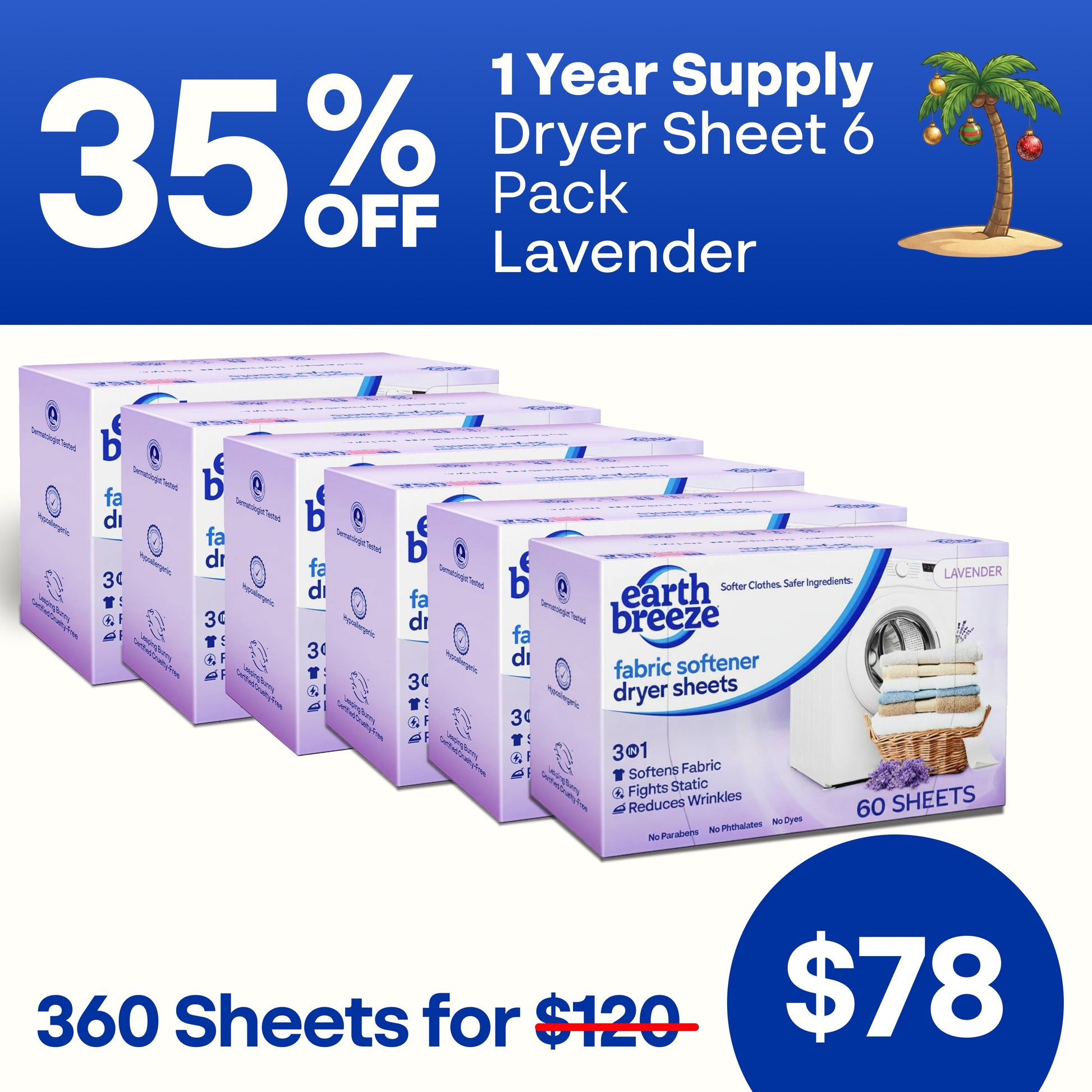 Dryer Sheet 6 Pack Bundle