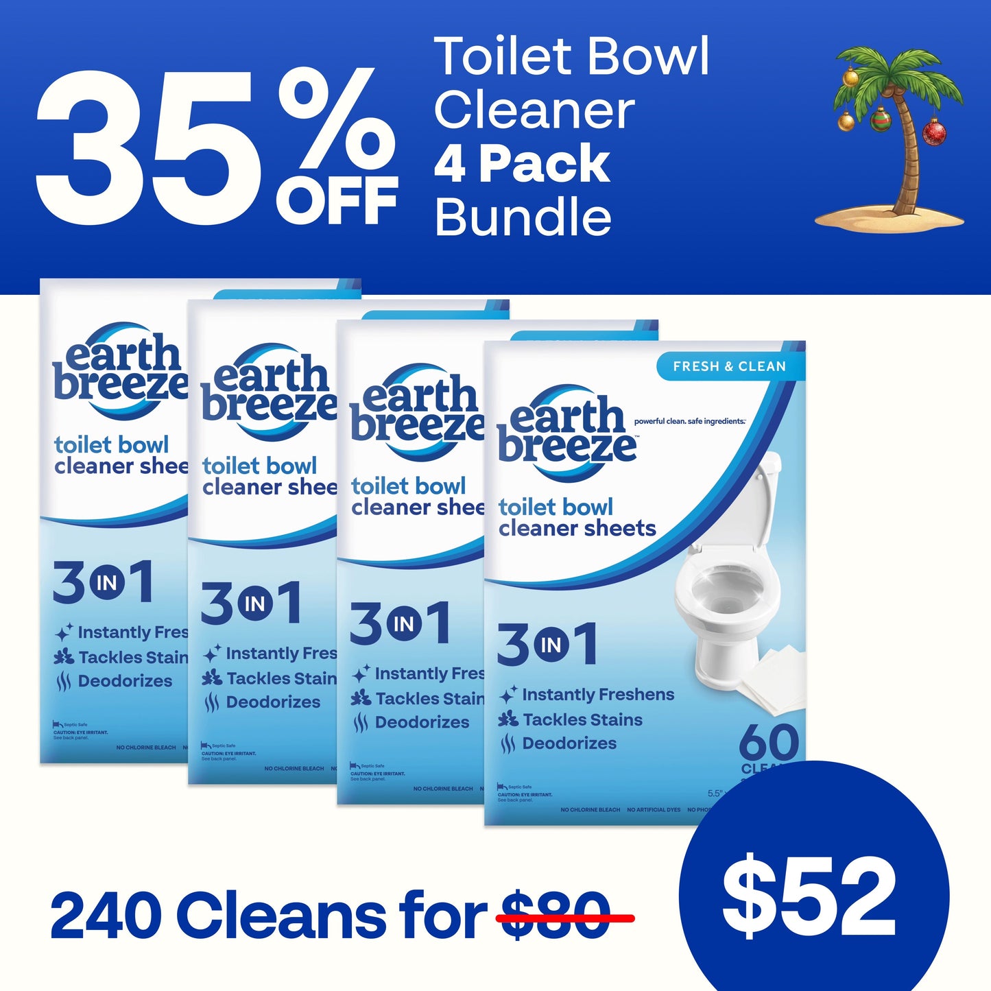 Toilet Bowl Cleaner Bundle - 4 Pack