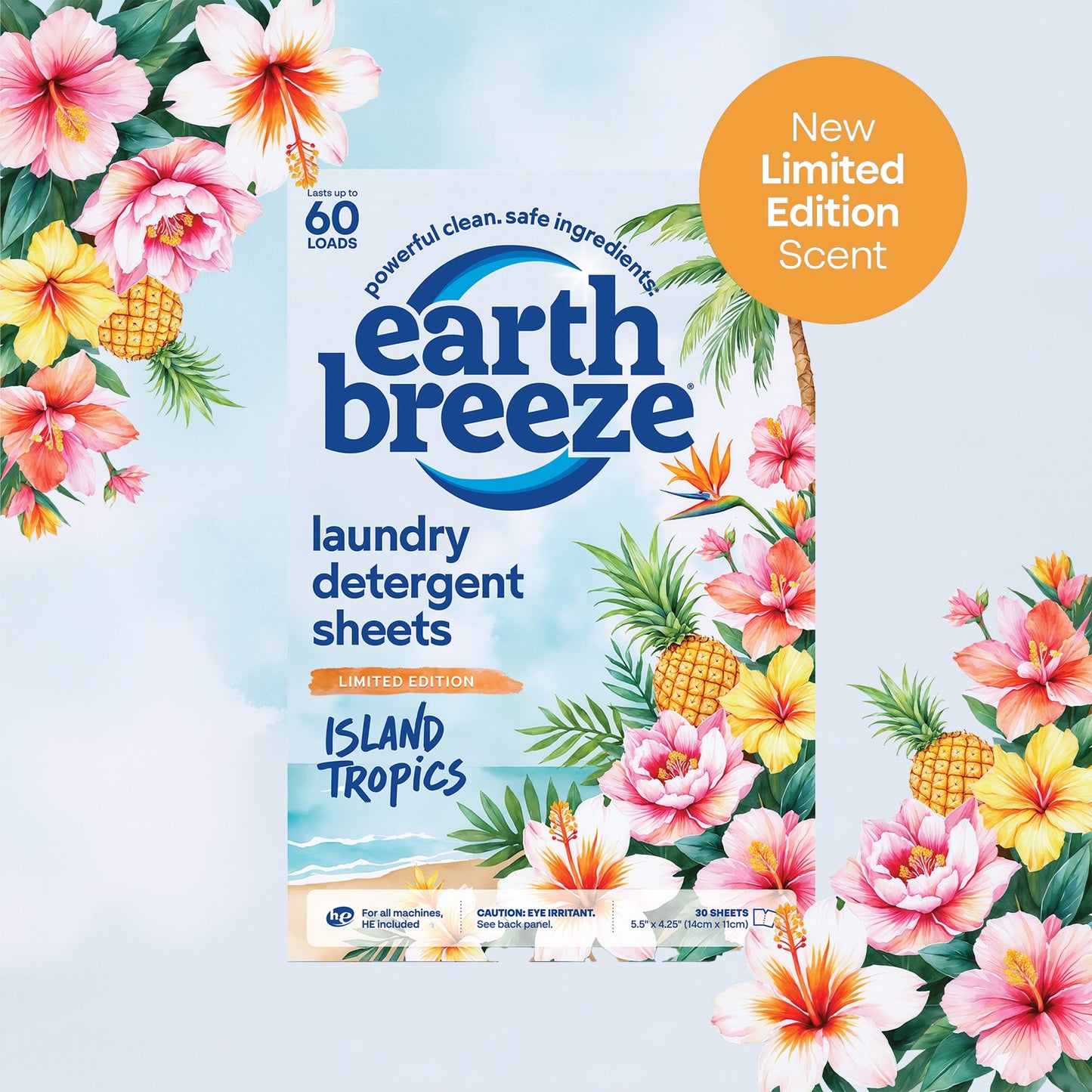 Island Tropics Laundry Detergent Sheets