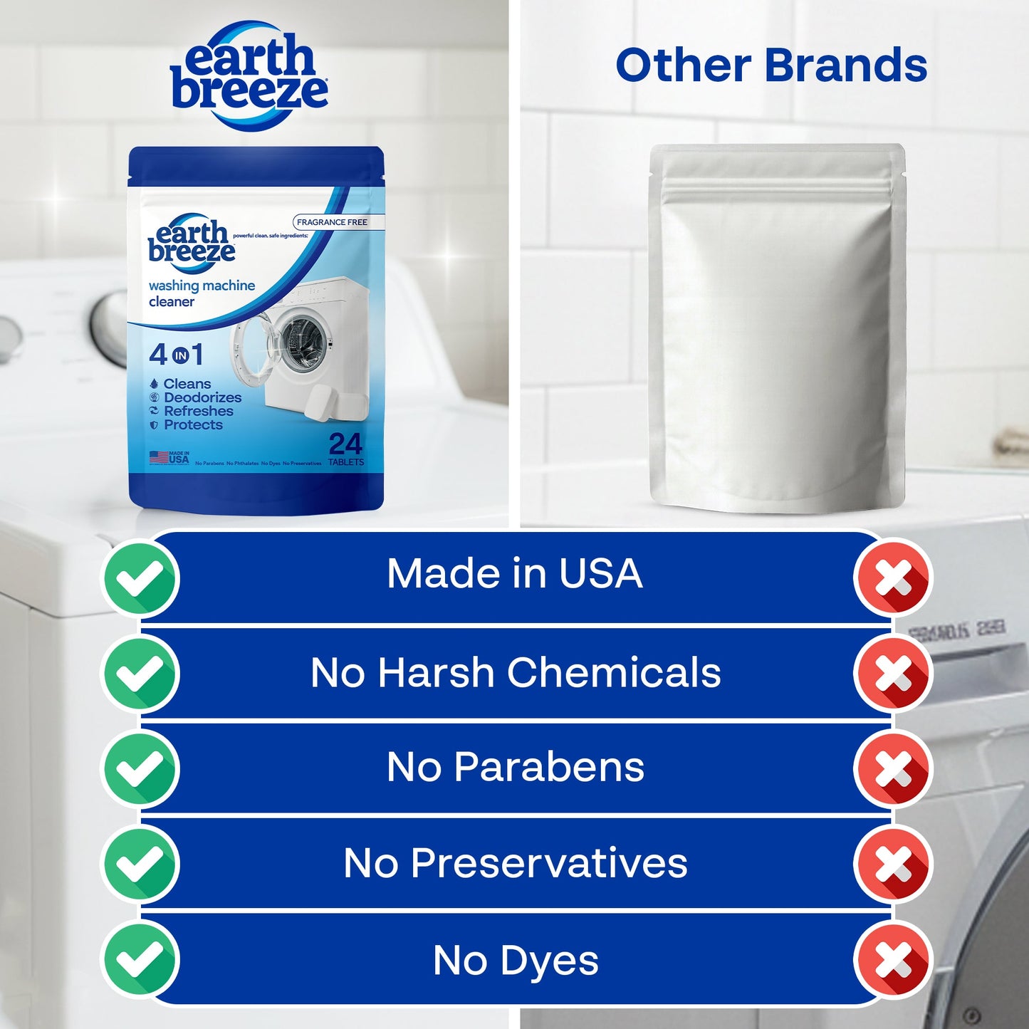 Washing Machine Cleaner - 4 Pack