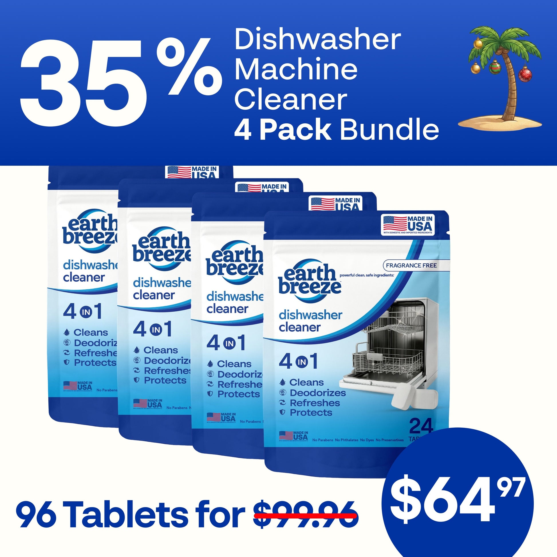 Dishwasher Cleaner - 4 Pack