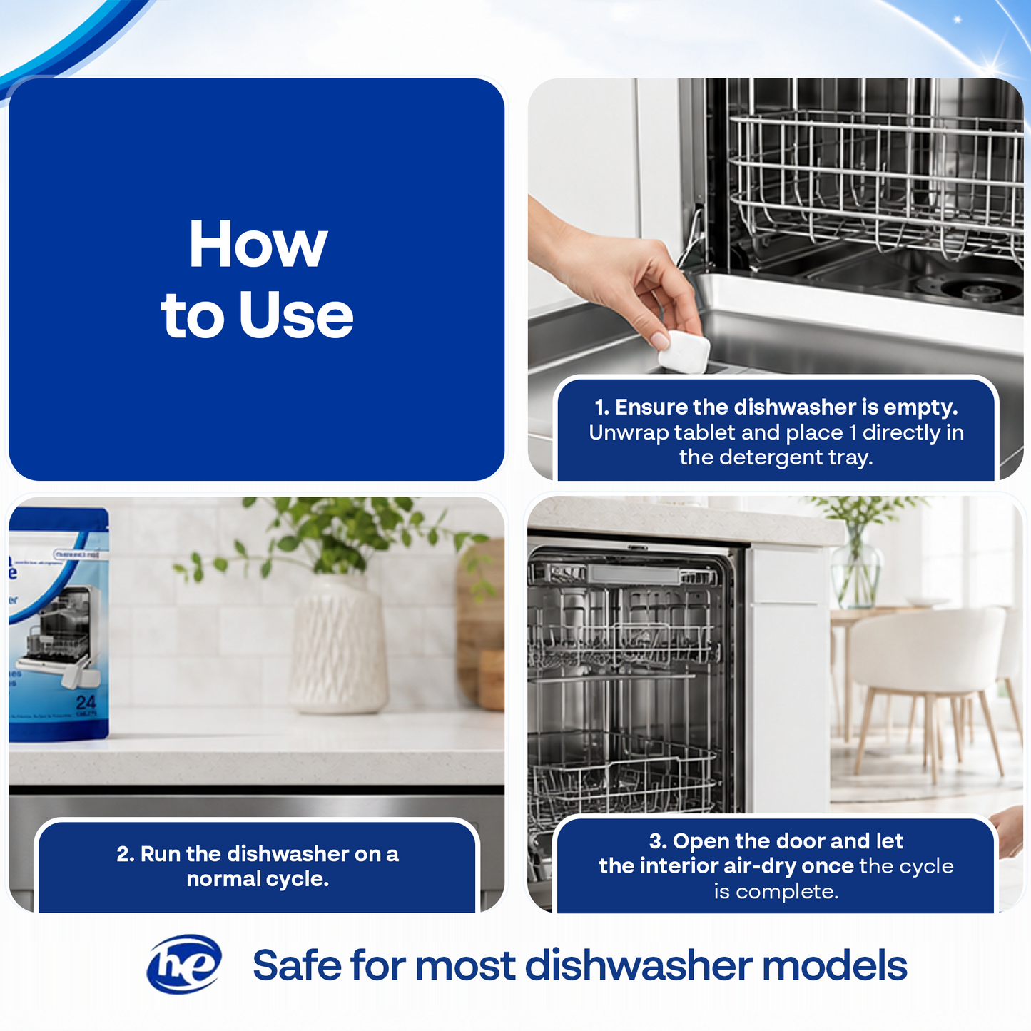 Dishwasher Cleaner - 4 Pack